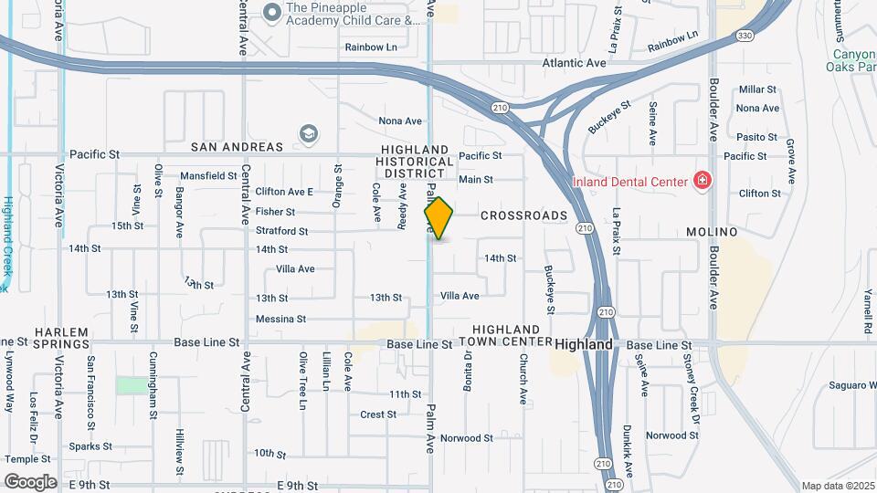 7091-7095 Palm Ave Mapa y Detalles de la Ubicación