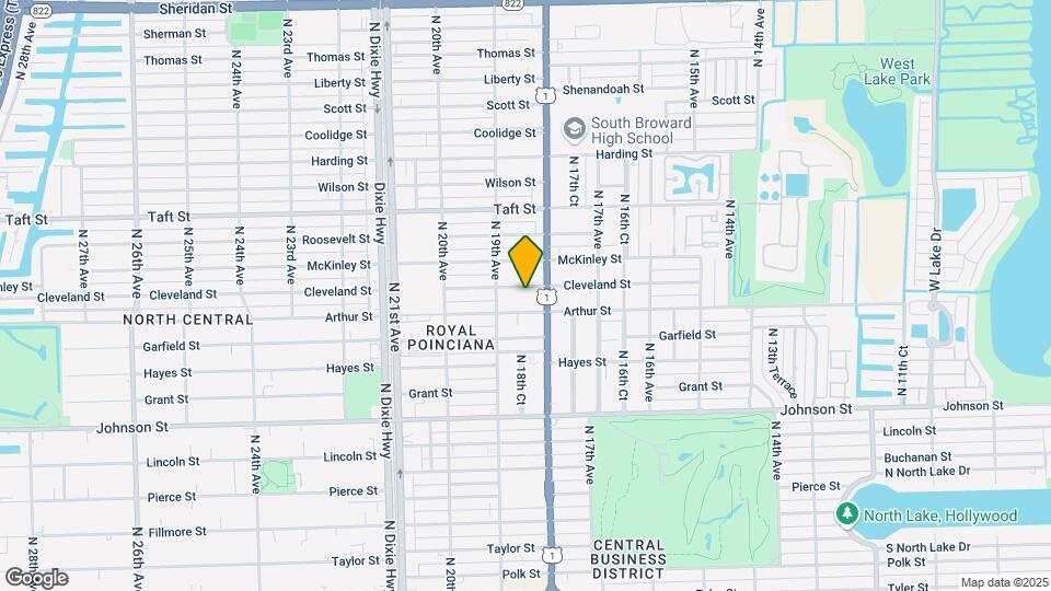1822 Cleveland St Map and Location Details