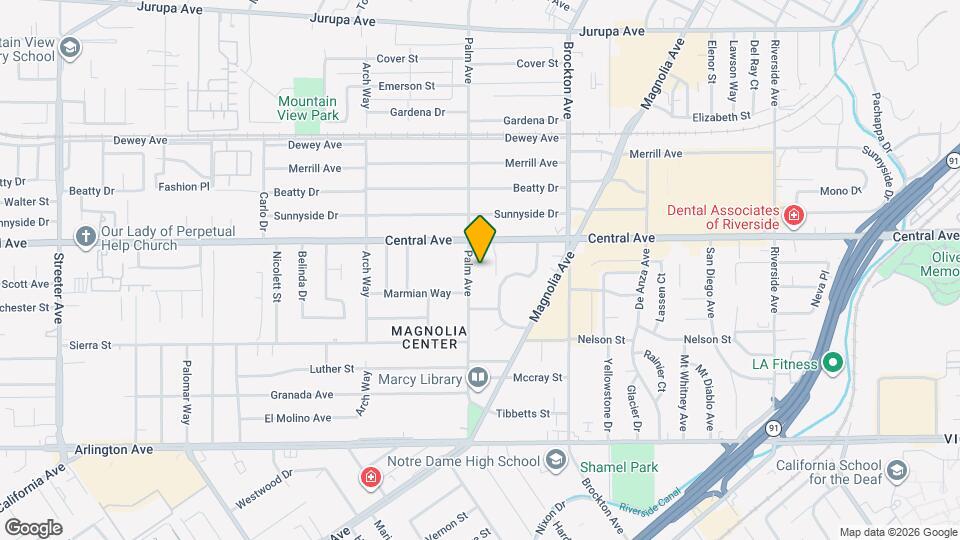 6658 Palm Map and Location Details