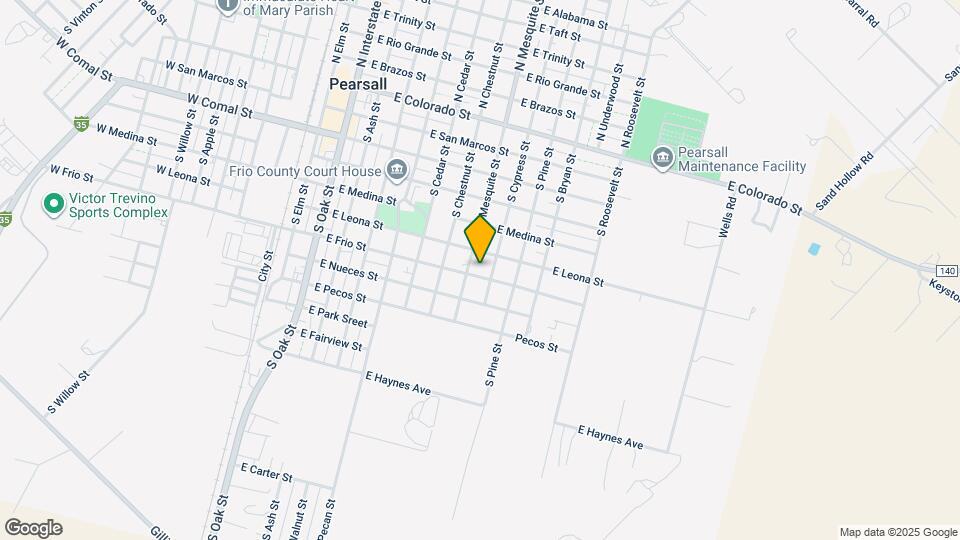 915 E Frio St Map and Location Details