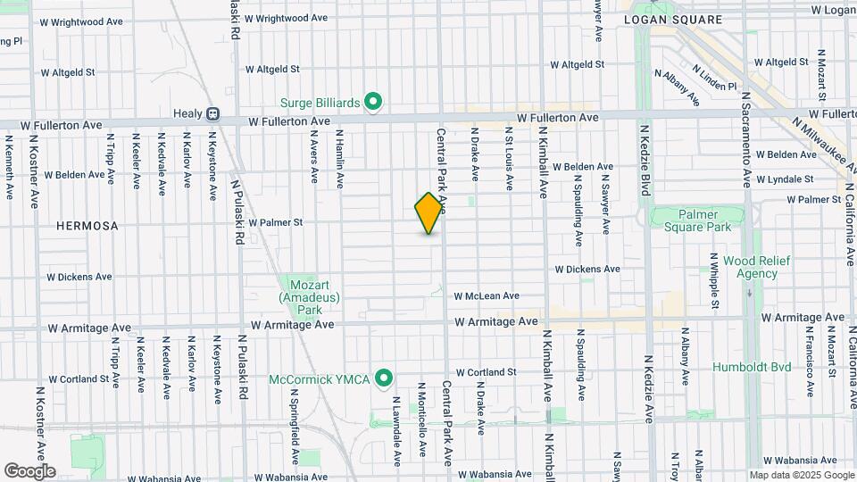 3614 W Shakespeare Ave Map and Location Details