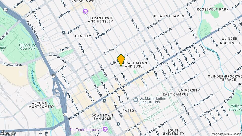 132 N 5th St Map and Location Details