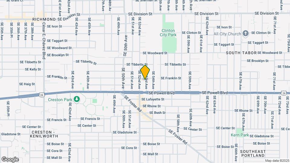 3315-3325 SE 53rd Ave Map and Location Details