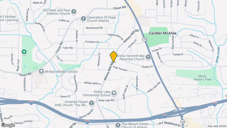 2254 Whites Mill Rd Mapa y Detalles de la Ubicación