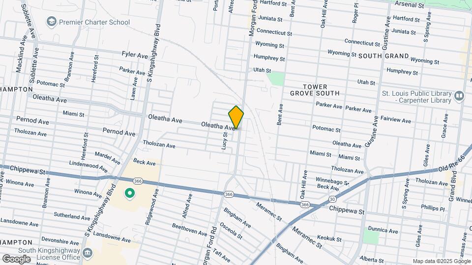 3505 Morganford Rd Mapa y Detalles de la Ubicación