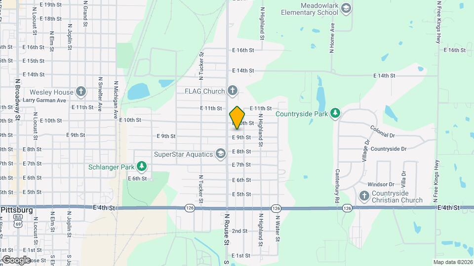 1109 E 9th St, Unit B Mapa y Detalles de la Ubicación