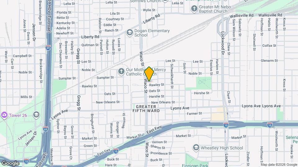 4409 Rawley St Map and Location Details