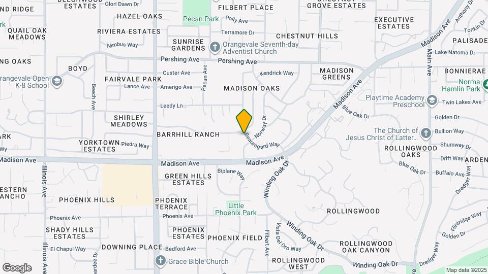 5469 Beauregard Way Map and Location Details