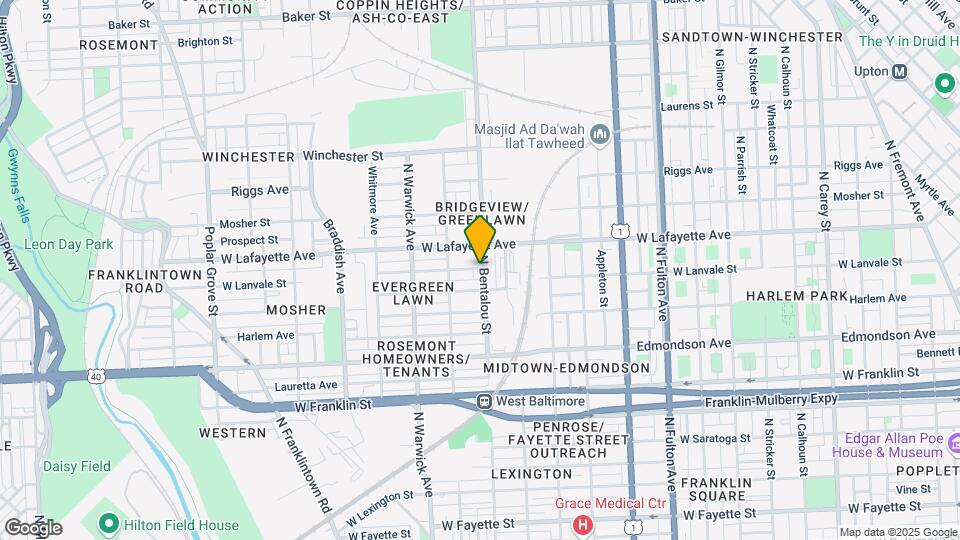810 N BENTALOU St Mapa y Detalles de la Ubicación