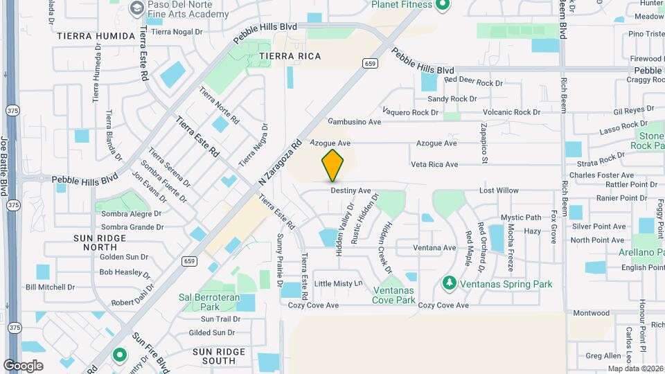 12743 Destiny Ave Map and Location Details