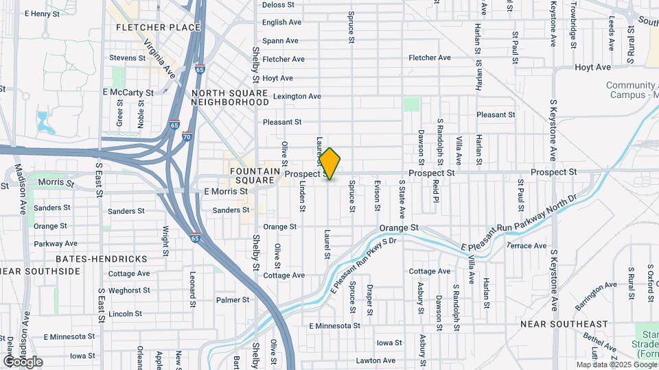 1115 Laurel St, Unit B Map and Location Details