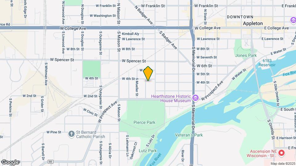 628 S Summit St Map and Location Details