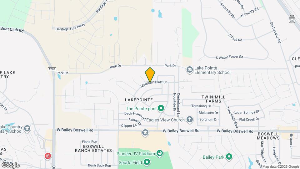 5829 Mountain Bluff Dr Map and Location Details