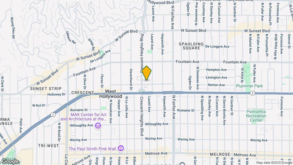 8023 Norton Ave Map and Location Details