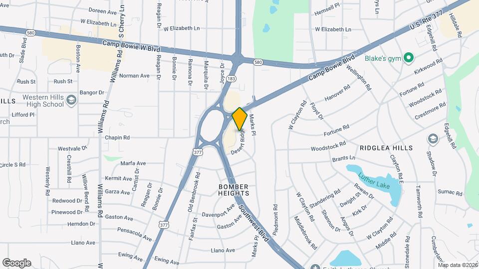 3800 Desert Ridge Dr Map and Location Details