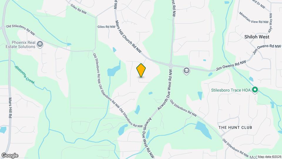 2432 Brown Deer Trail NW Mapa y Detalles de la Ubicación