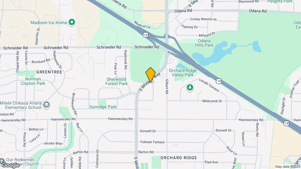 1106 Woodland Way Map and Location Details