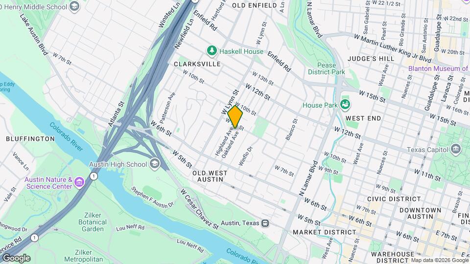 802 Oakland Ave Map and Location Details