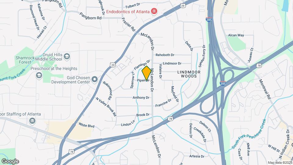3119 Piper Dr Map and Location Details