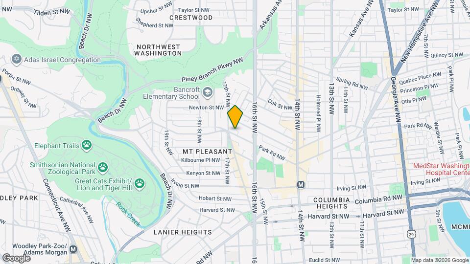 1647 Park Rd NW, Unit 2 Mapa y Detalles de la Ubicación