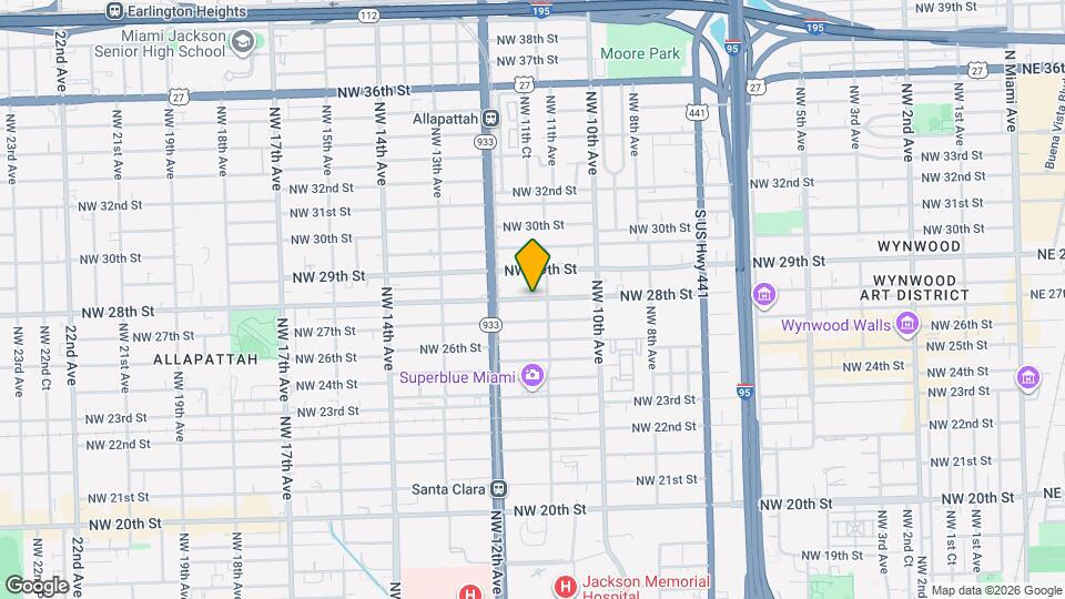 1126 NW 28th St Map and Location Details