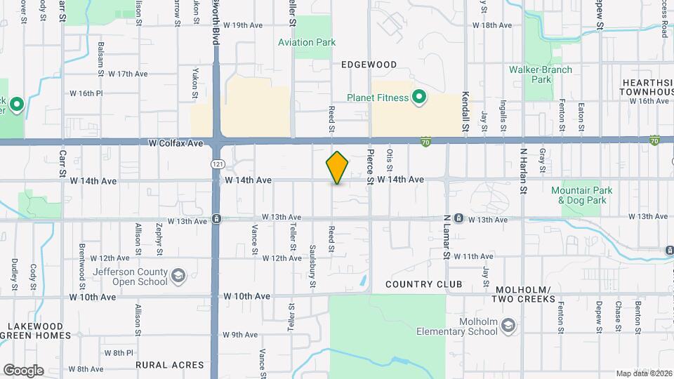 1390 Reed St Map and Location Details