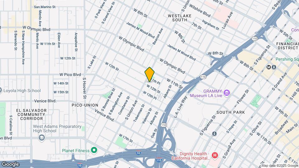 1537 W 12th St Map and Location Details