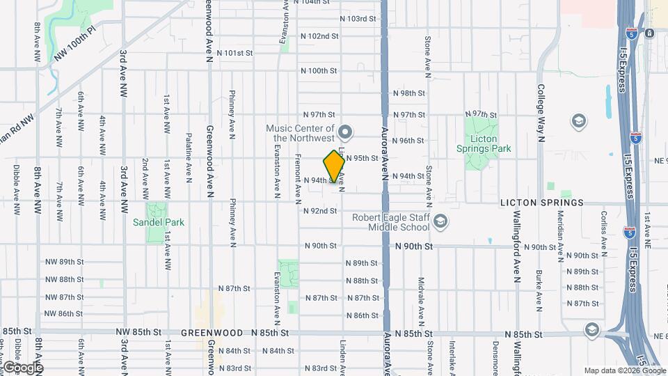 9307 Linden Ave N Map and Location Details