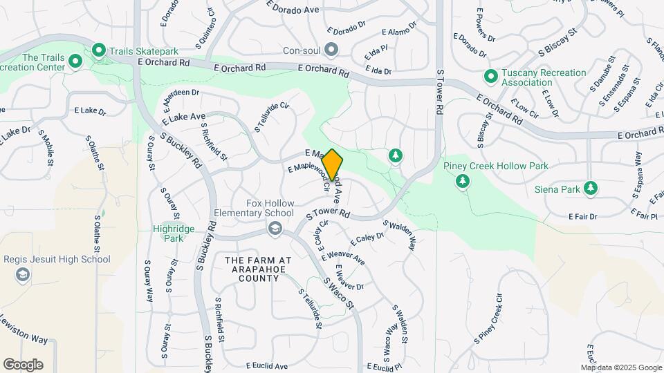 17873 E Maplewood Cir Map and Location Details