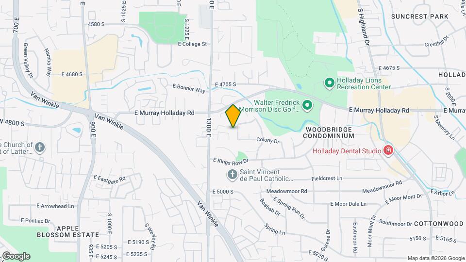 1360 E Foxmont Ln Map and Location Details