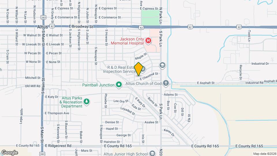 1109 E Chestnut St Map and Location Details