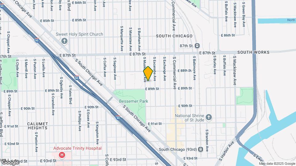 8841 S Muskegon Ave, Unit 2 Map and Location Details