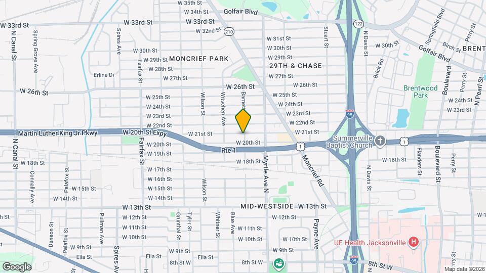3020 Barnett St Map and Location Details