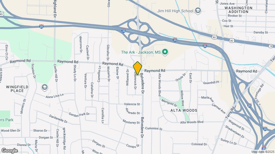 1836 Shamrock Dr Mapa y Detalles de la Ubicación