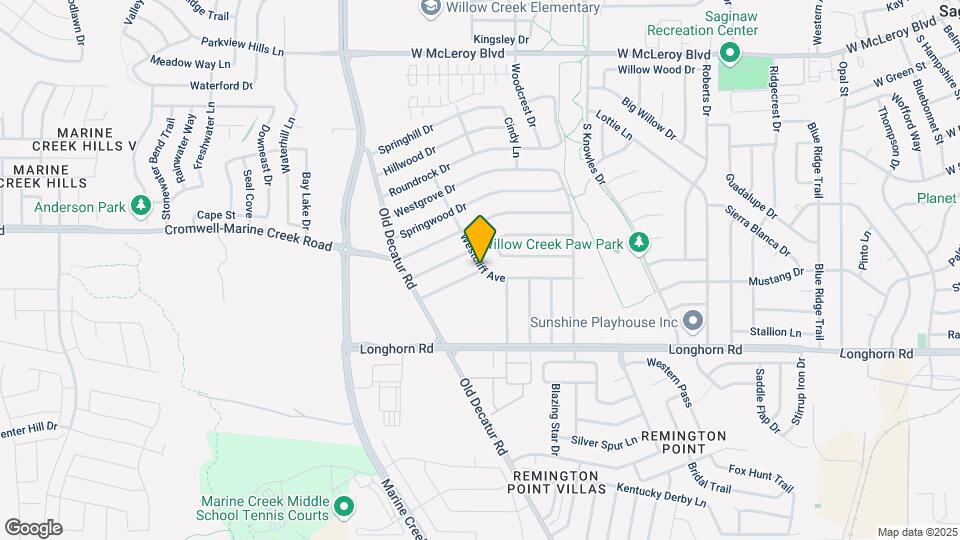 1071 Westcliff Ave Map and Location Details