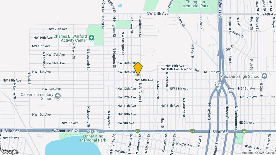 1401 N Jefferson St Map and Location Details
