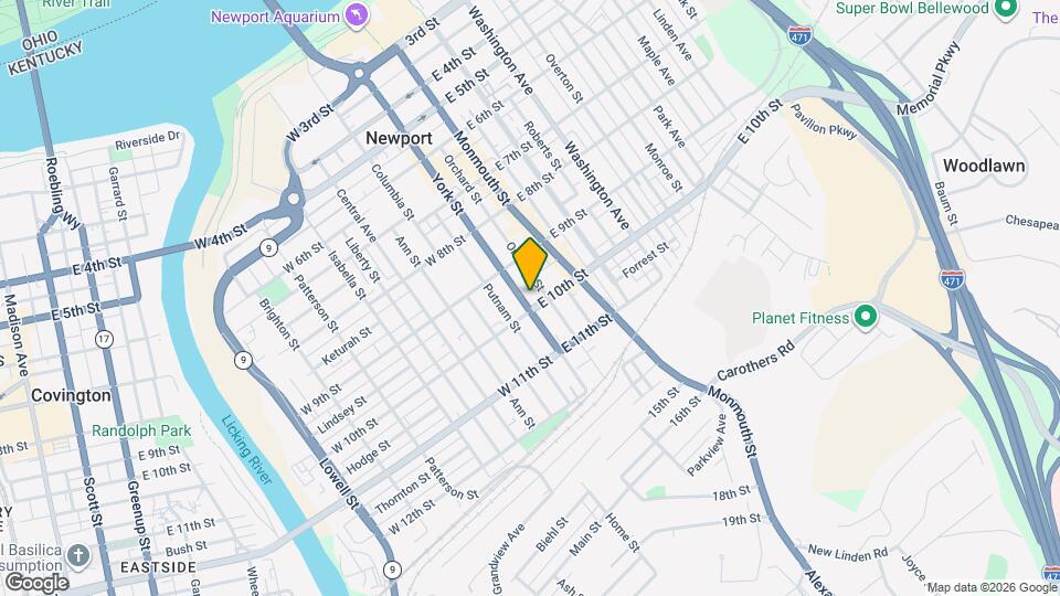 941 York St, Unit 2 Map and Location Details