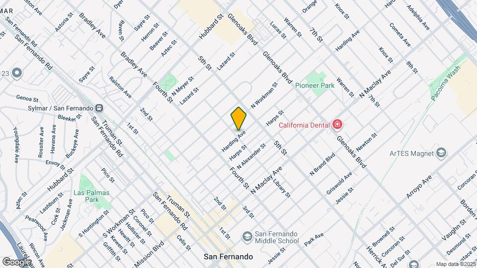 505 Harding Ave Map and Location Details