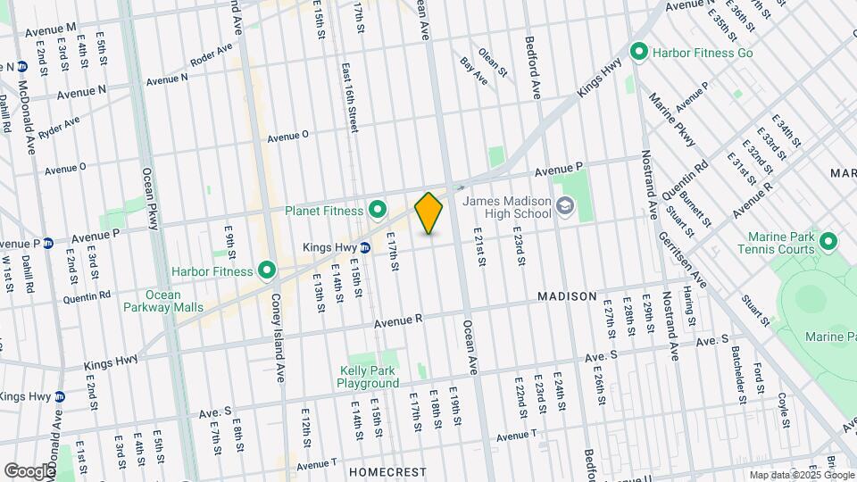 1686 E 19th St Mapa y Detalles de la Ubicación