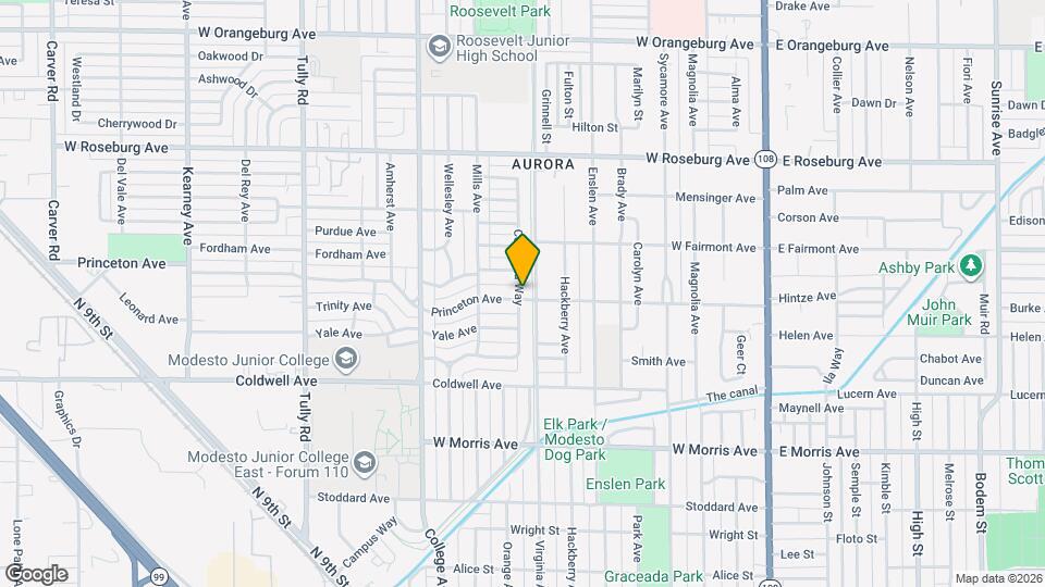 805 Princeton Ave, Unit Cozy Cottage Map and Location Details