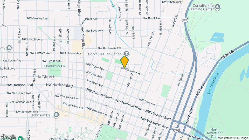 1310 NW Fillmore Ave Map and Location Details