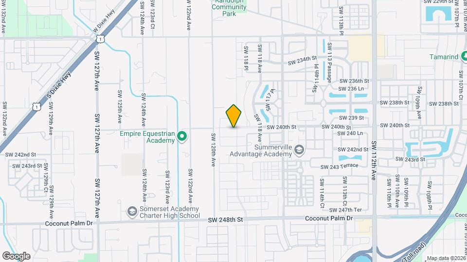 11904 SW 240th St Mapa y Detalles de la Ubicación