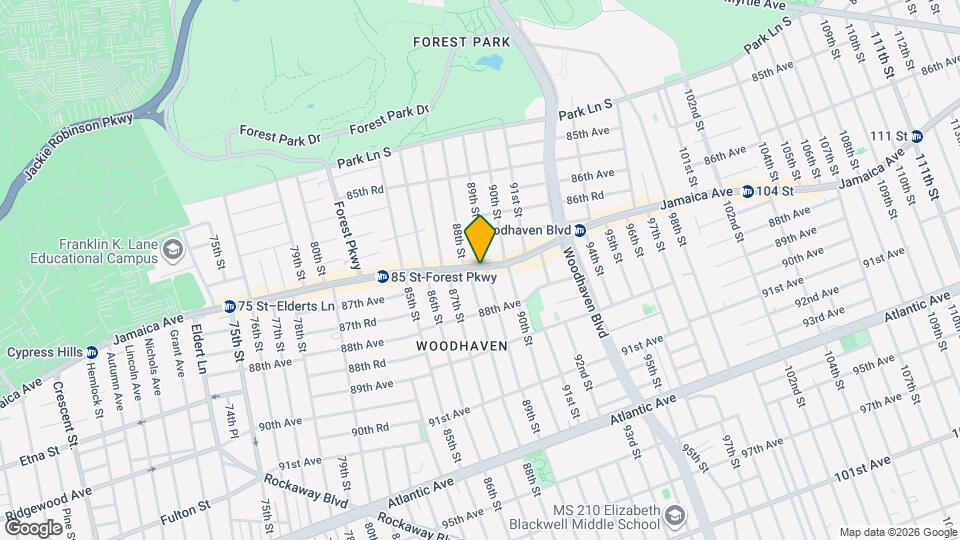 88-16 Jamaica Ave Map and Location Details