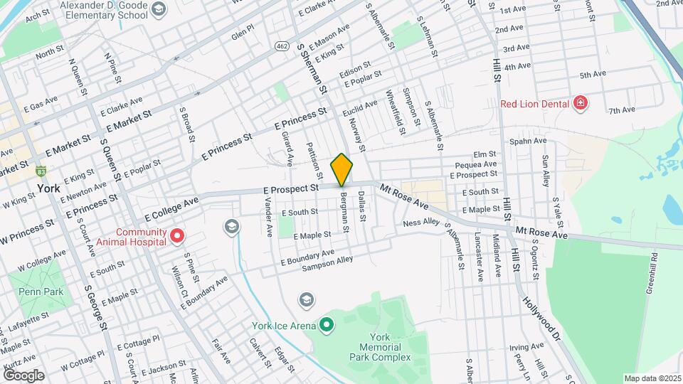 830 E Prospect St Map and Location Details