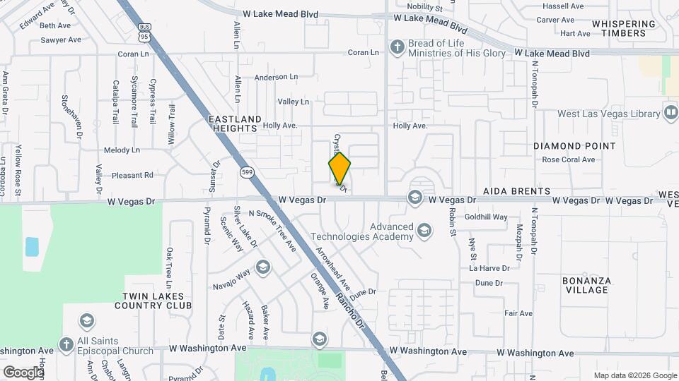 1613 Crystal Chimes Dr Map and Location Details