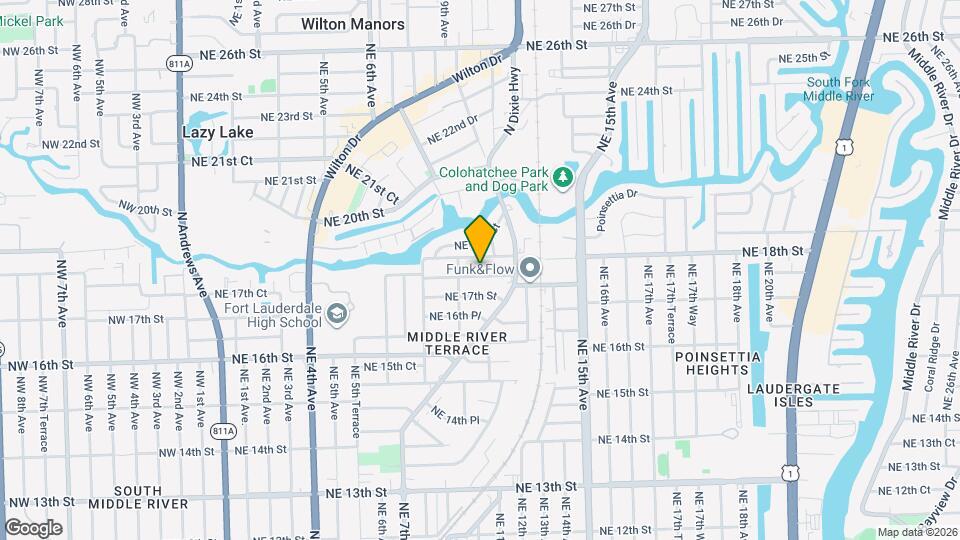 1001 NE 17th Ct Mapa y Detalles de la Ubicación