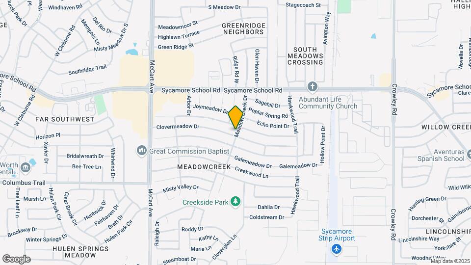 2800 Clovermeadow Dr Map and Location Details