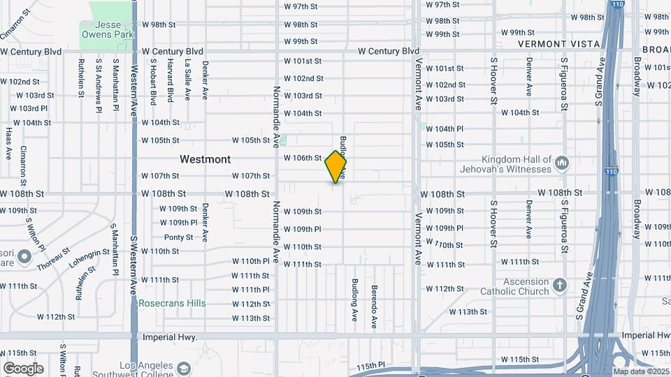 107th Mapa y Detalles de la Ubicación