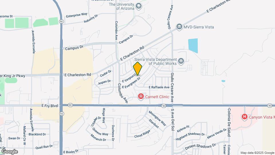 4939 E Evergreen Dr Map and Location Details