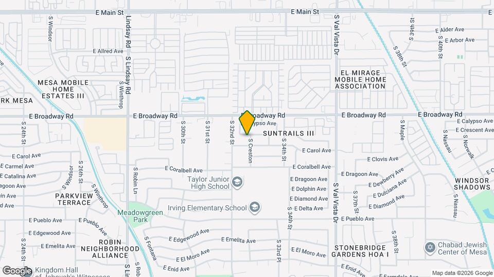 3229 E Crescent Ave Map and Location Details